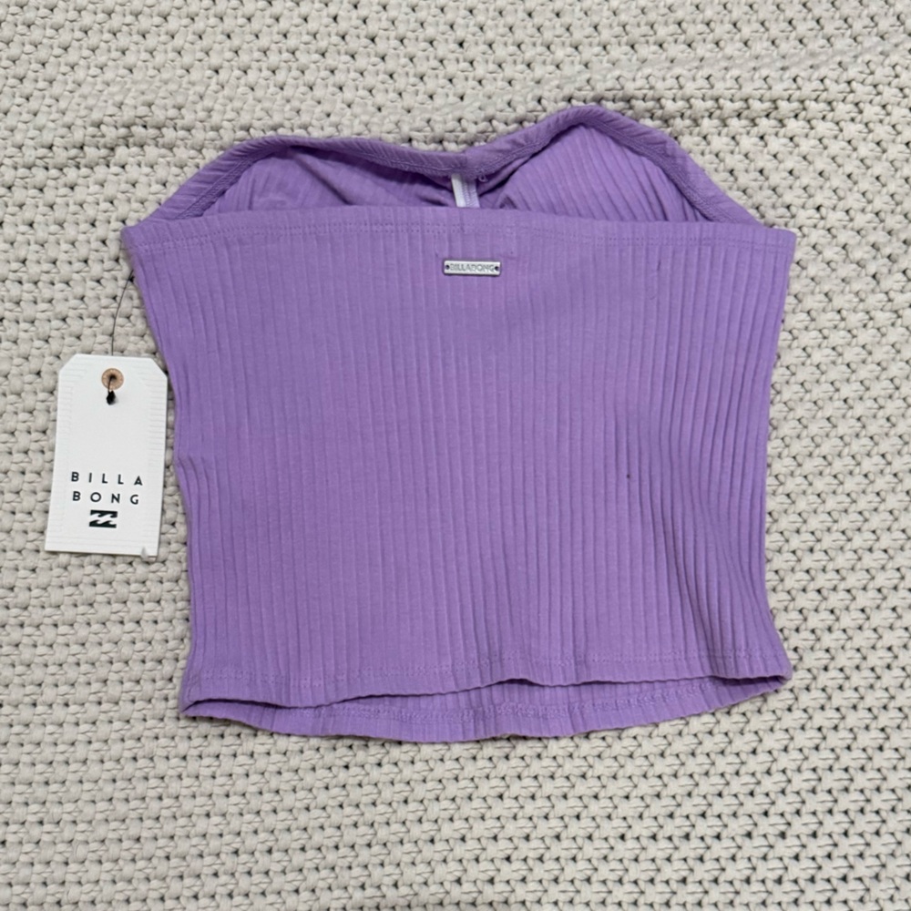 Billabong Lavender Ribbed Top - Picture 4 of 6
